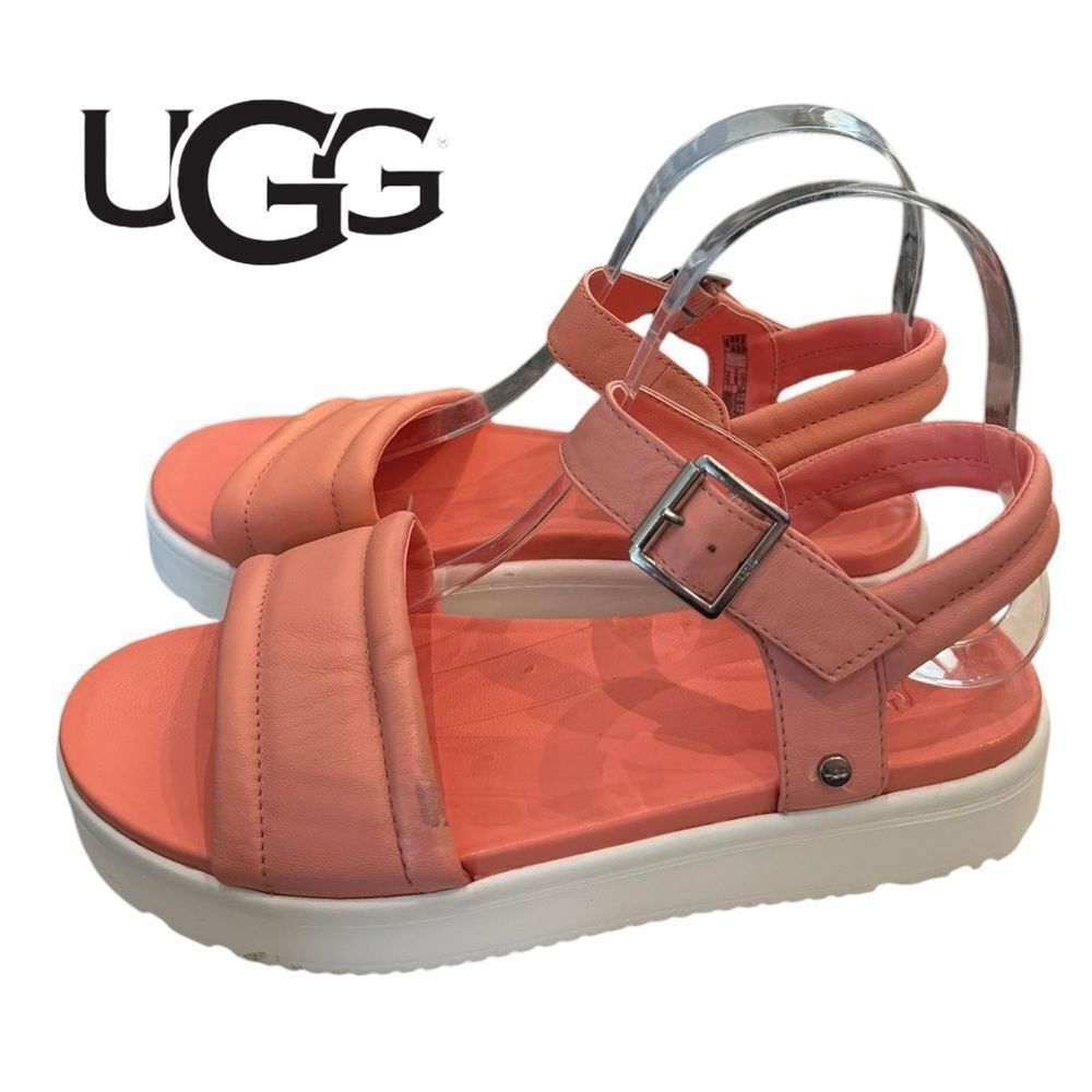 UGG Women's Zayne Starfish Pink Ankle Strap Sandals 7